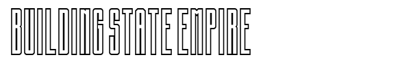 Building State Empire font preview